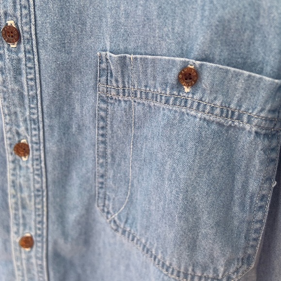 Men’s Faded Glory Short Jean Polo Down Sz. Sm - Picture 2 of 4